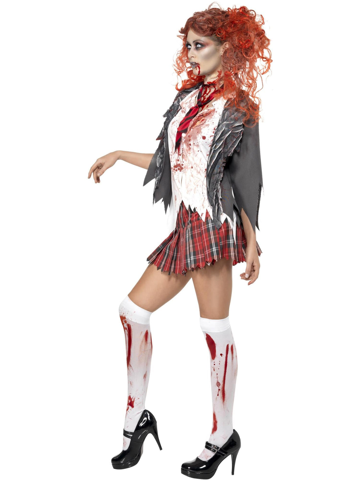 High School Horror Zombie Skolepige Kostume