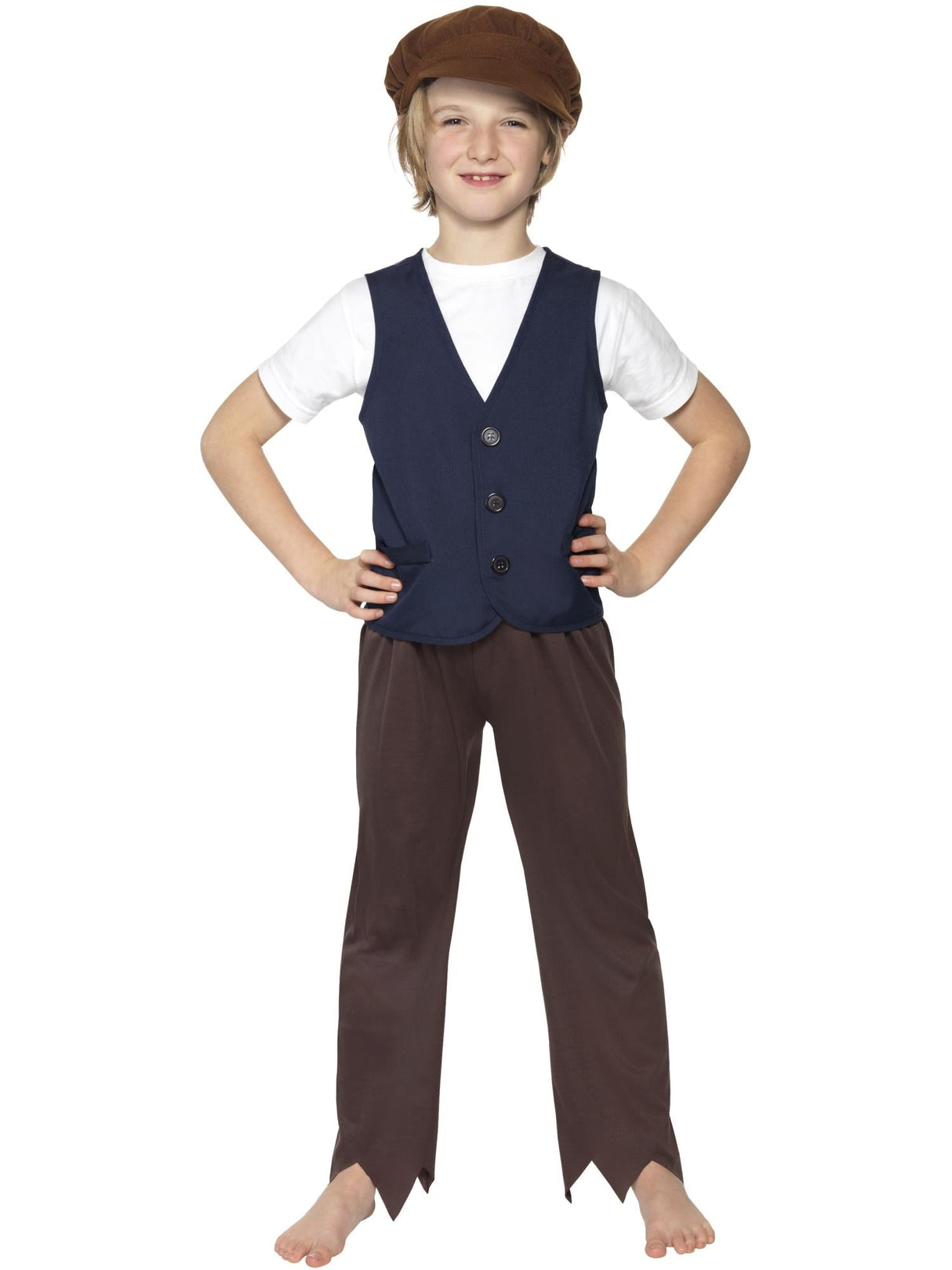 Victoriansk fattig bondedreng-sæt