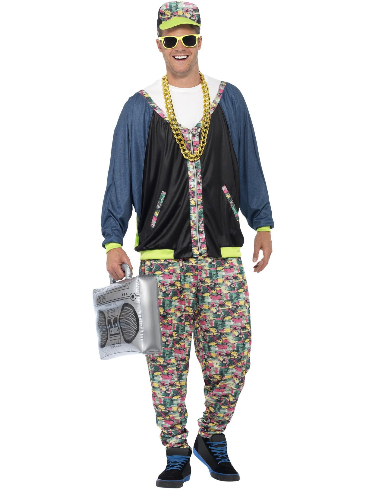 80'er hiphop-kostume, mønstret