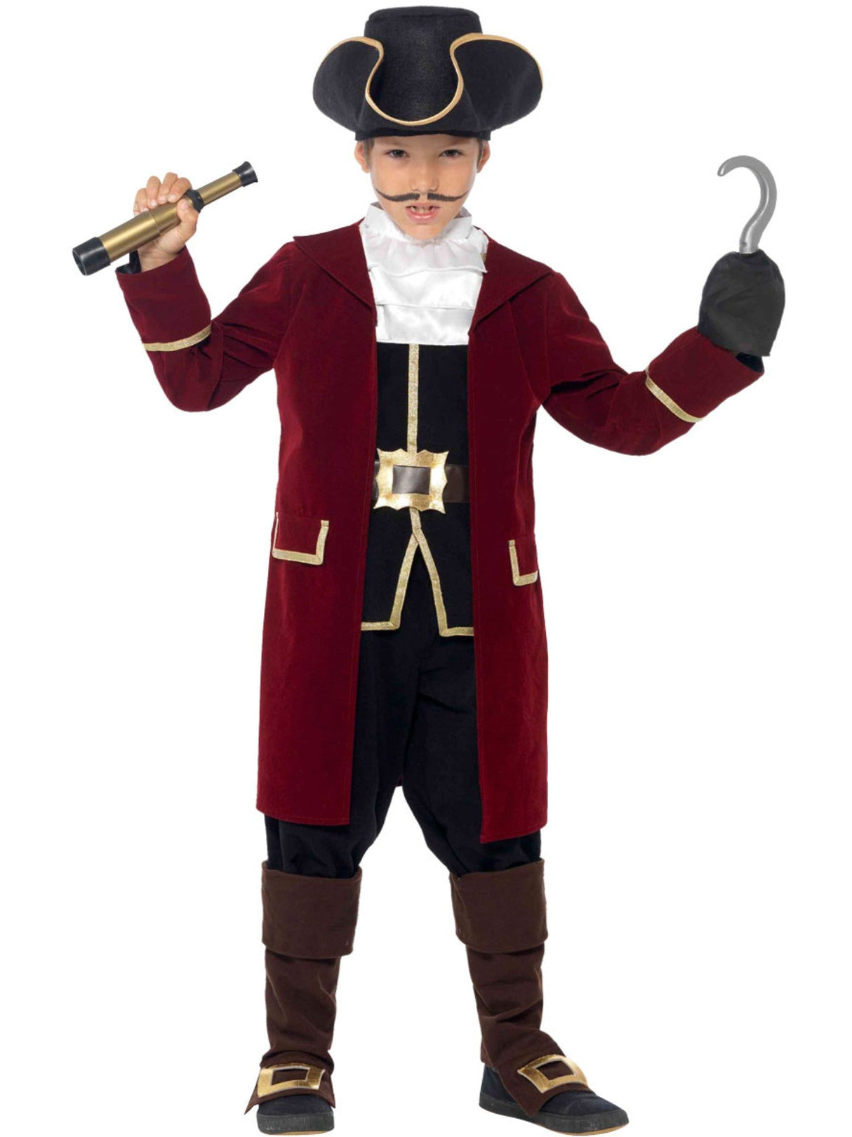Deluxe piratkaptajnkostume
