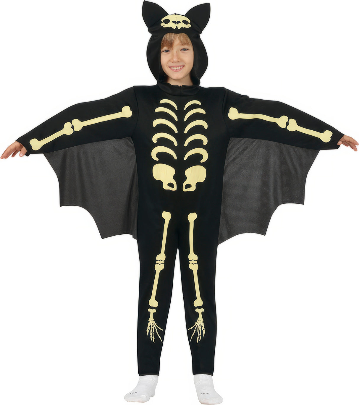 Skelet flagermus Børnekostume