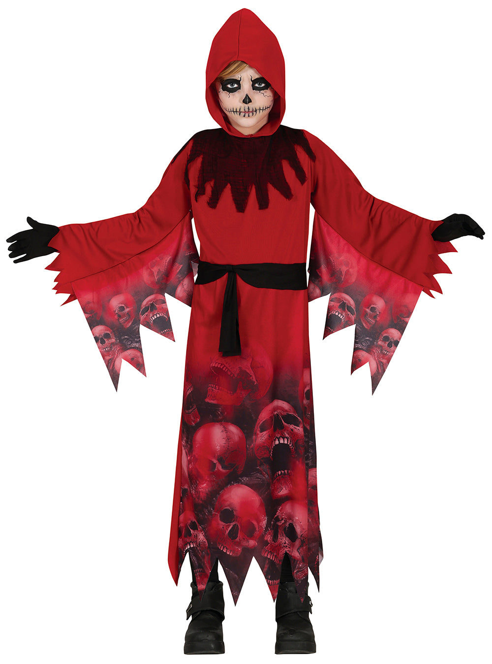 Rød reaper børnekostume