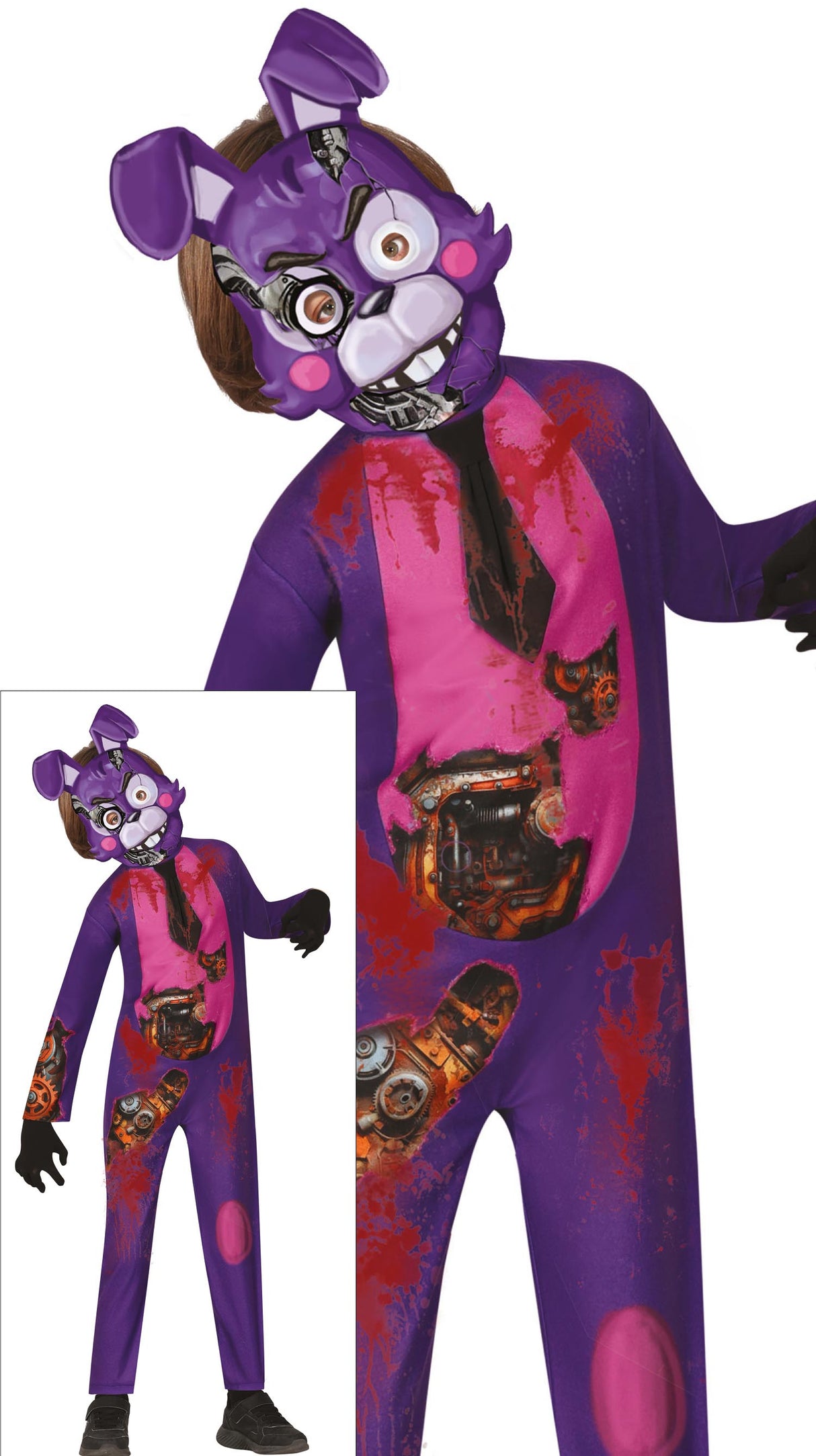 Uhyggelig robot Børnekostume