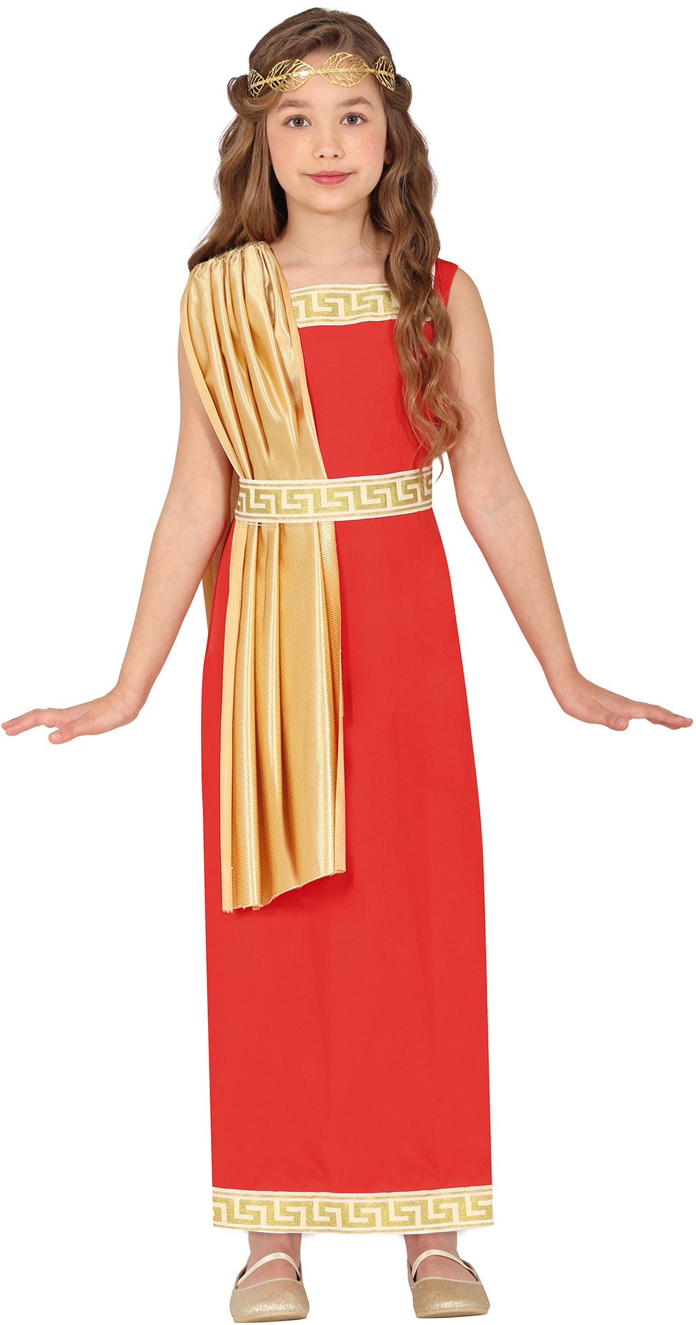 Rød romersk kostume