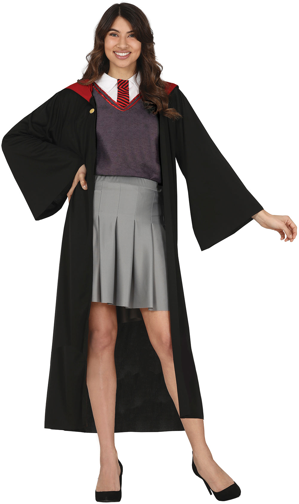 Lærling rød heks kostume