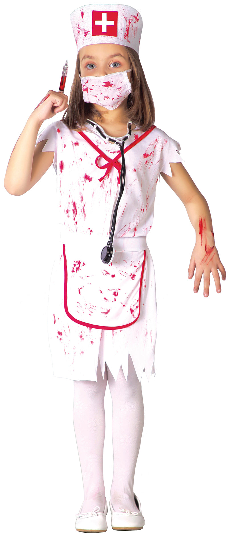 Zombie sygeplejerske Børnekostume