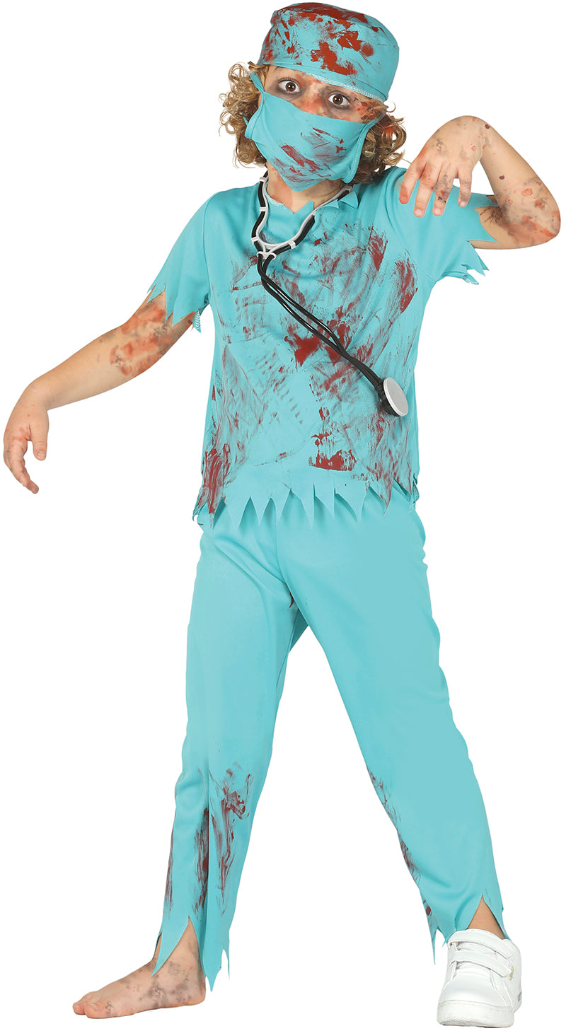 Zombiekirurg Børnekostume