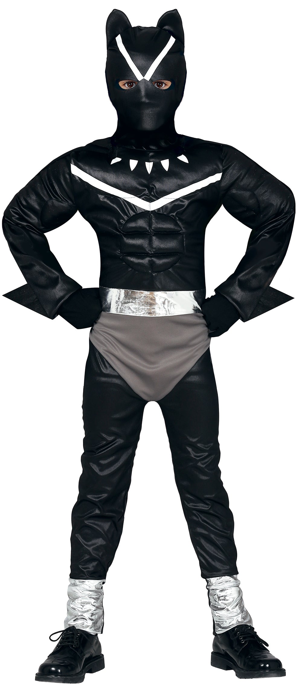 Sort kattekostume til børn