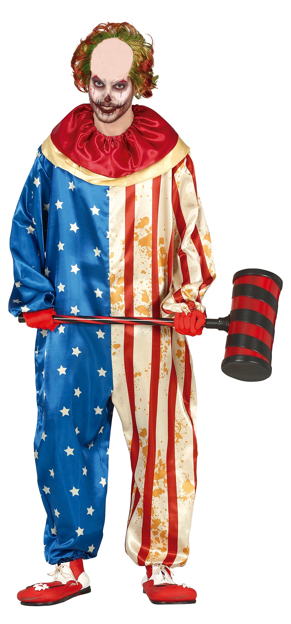 Patriot klovn kostume