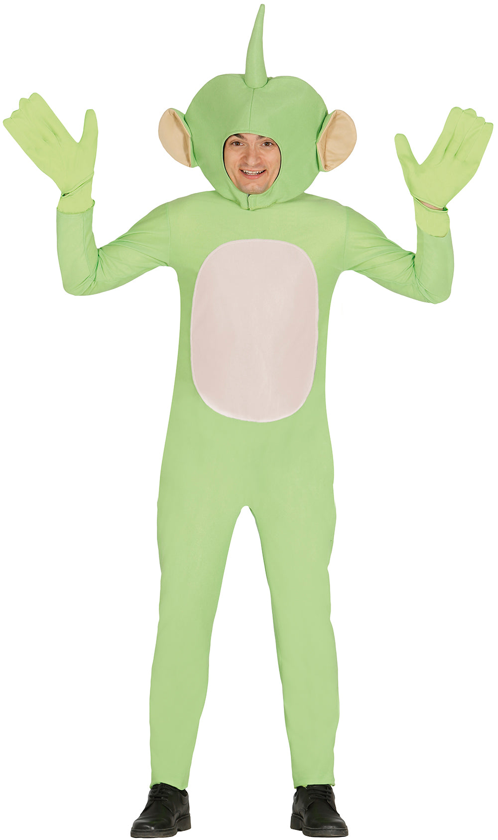 Grønt alien-kostume