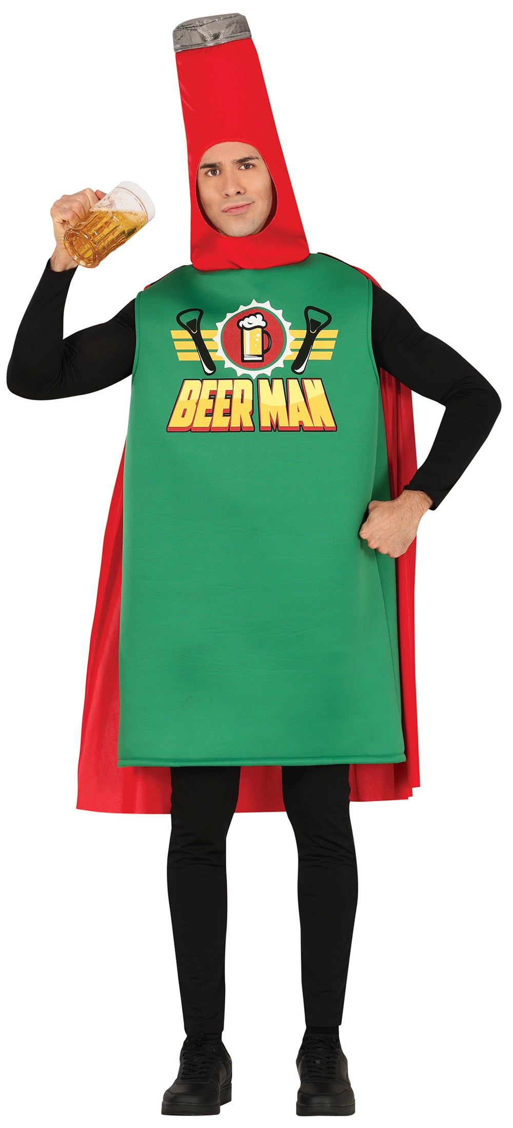 Beerman flaske kostume