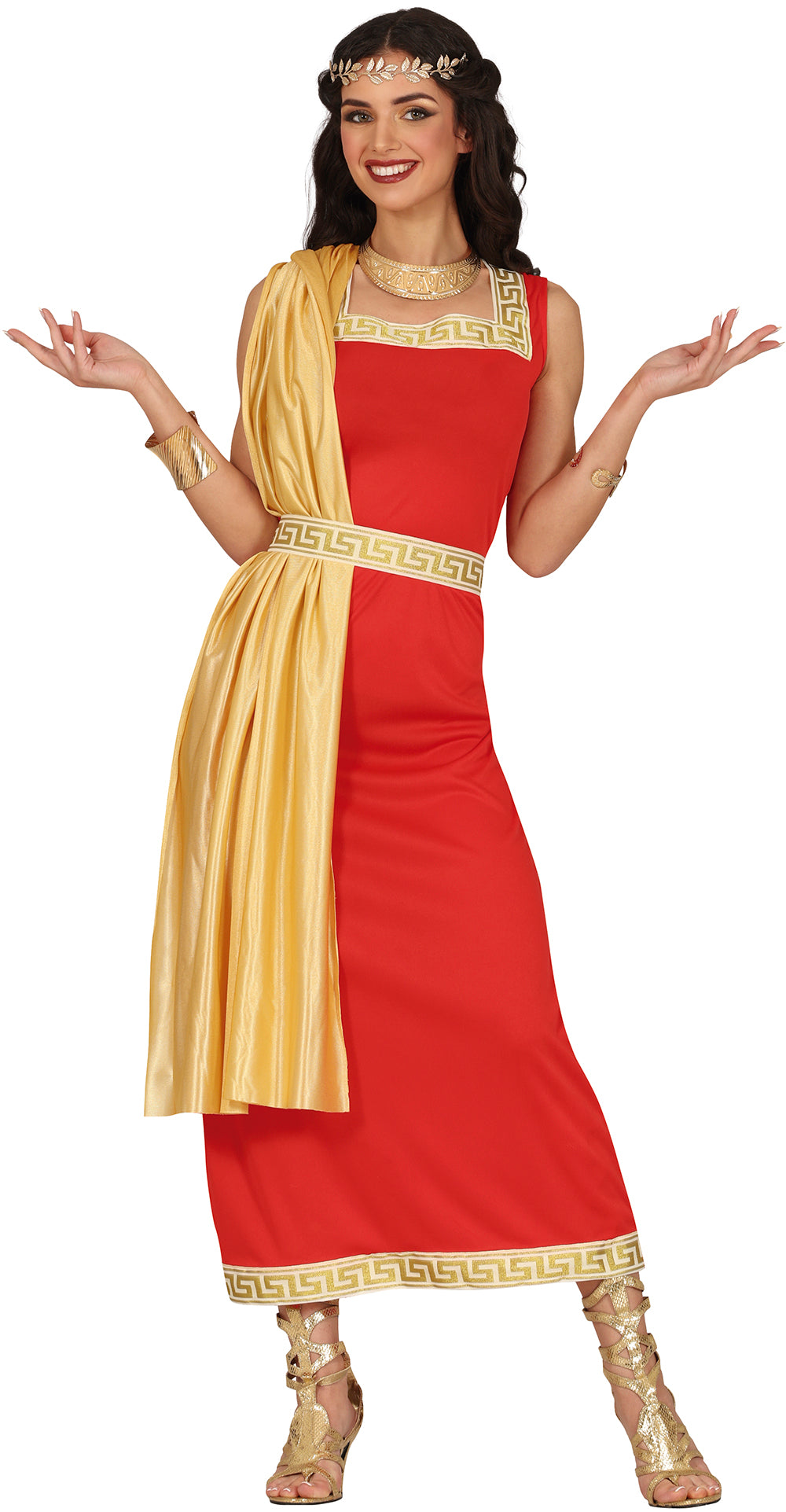 Rød romersk kostume
