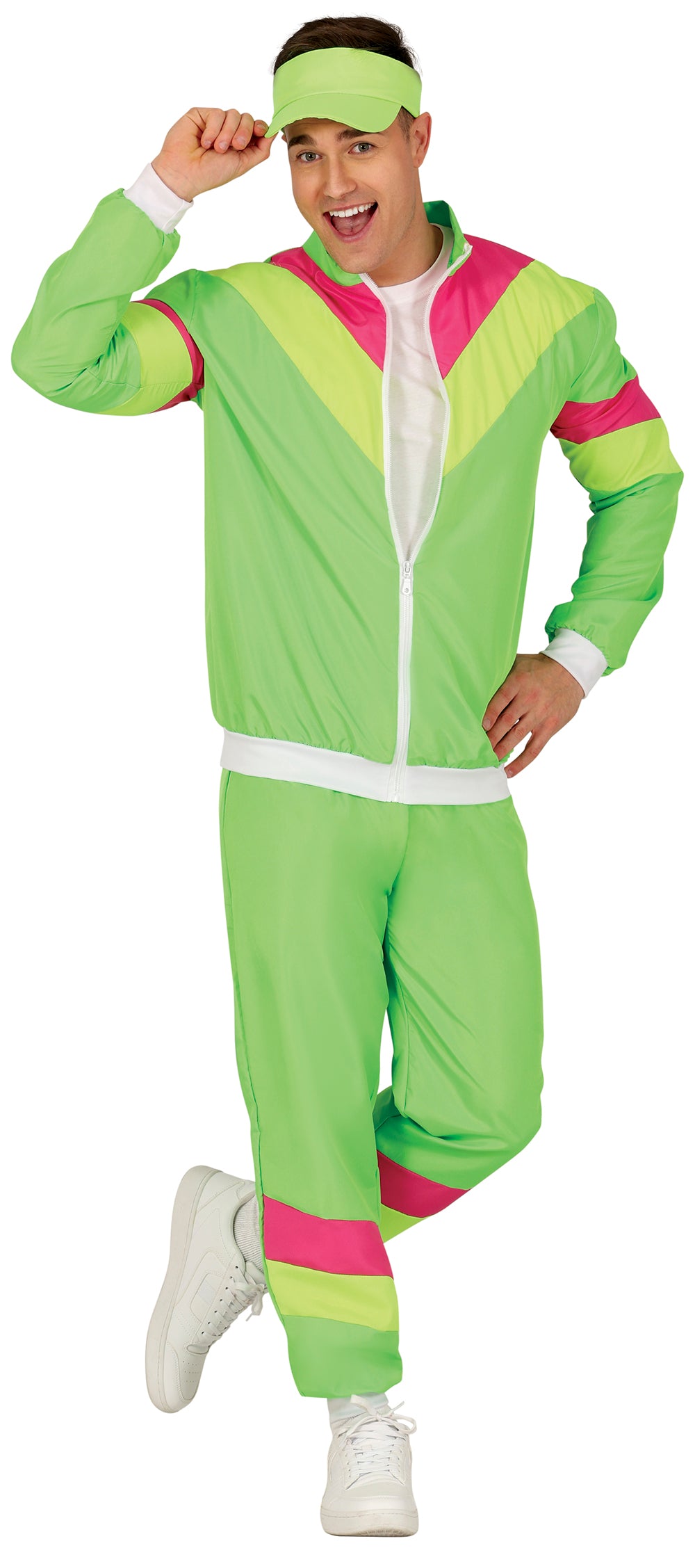 Grøn neon træningsdragt kostume