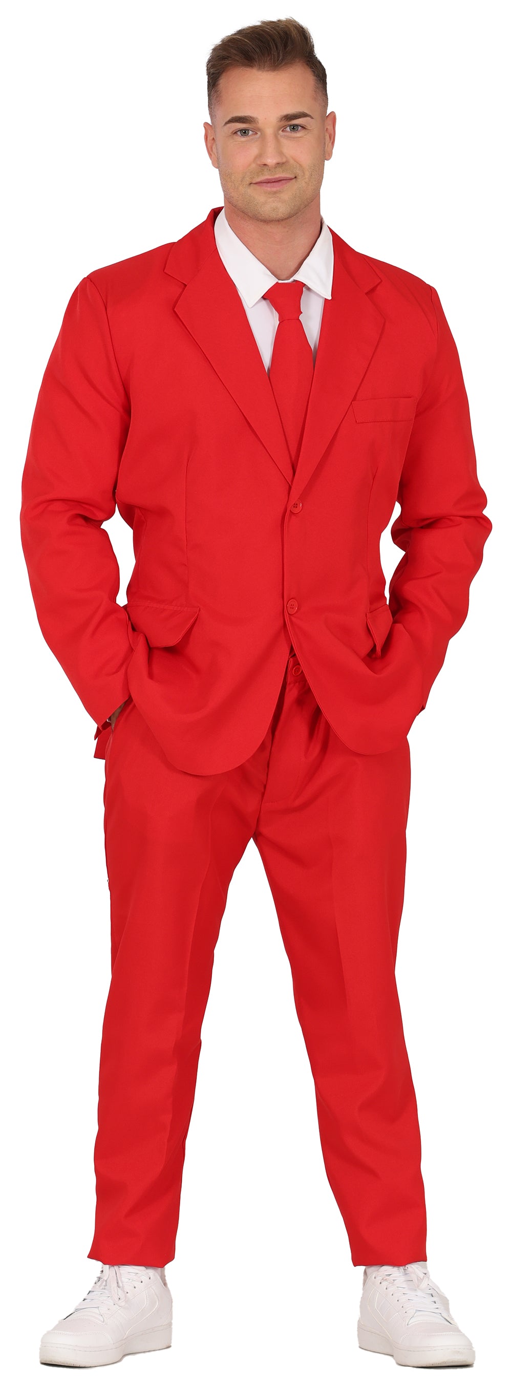 Rødt jakkesæt kostume