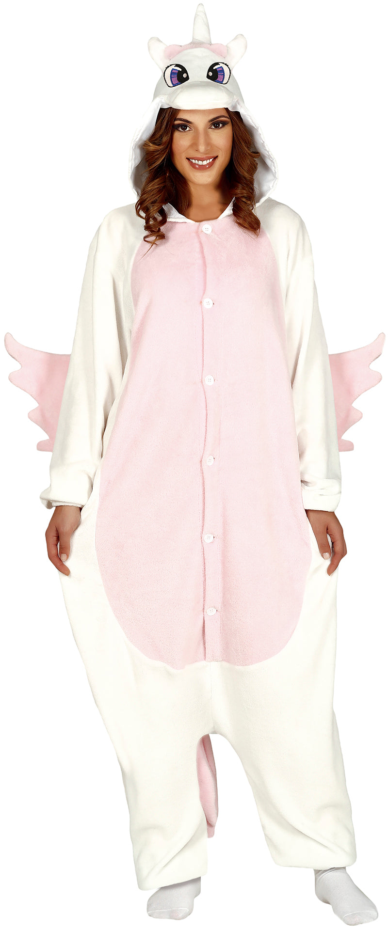 Kigurumimi pink enhjørning kostume