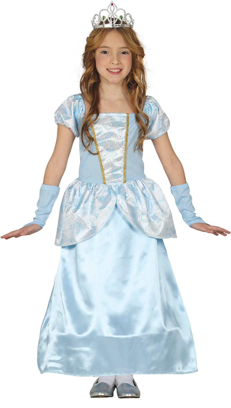 Blå prinsesse kostume
