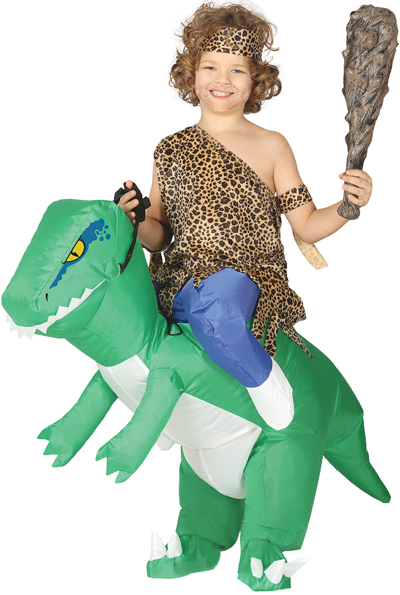 Oppusteligt dinosaurkostume