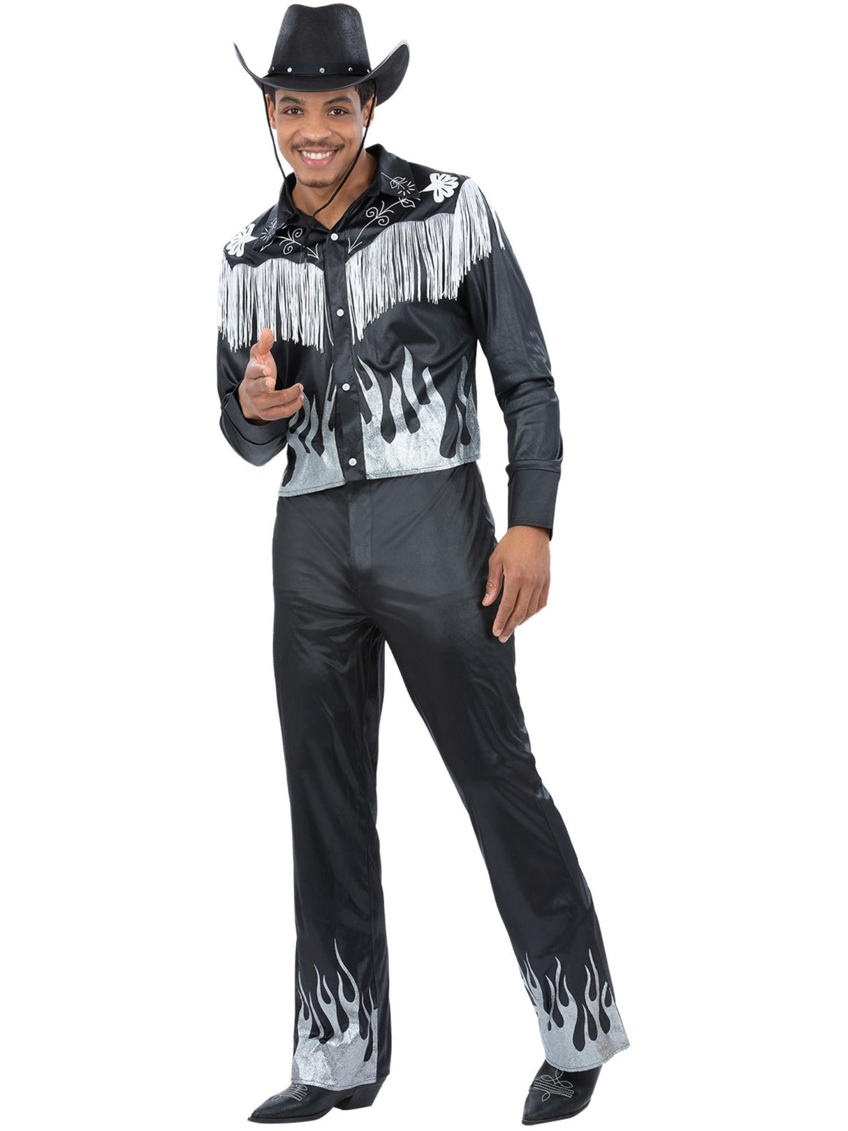 Sort Glamourøs Cowboy Kostume