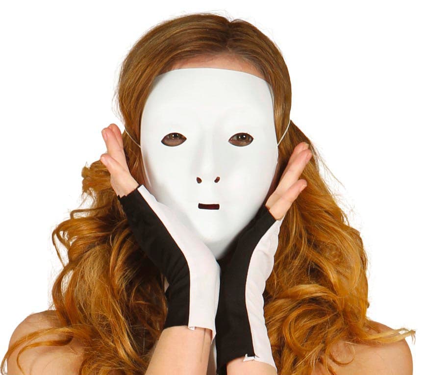 Hvid maske, PVC, model 1133