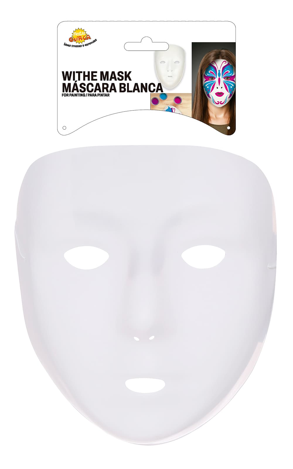 Hvid maske, PVC, model 1133
