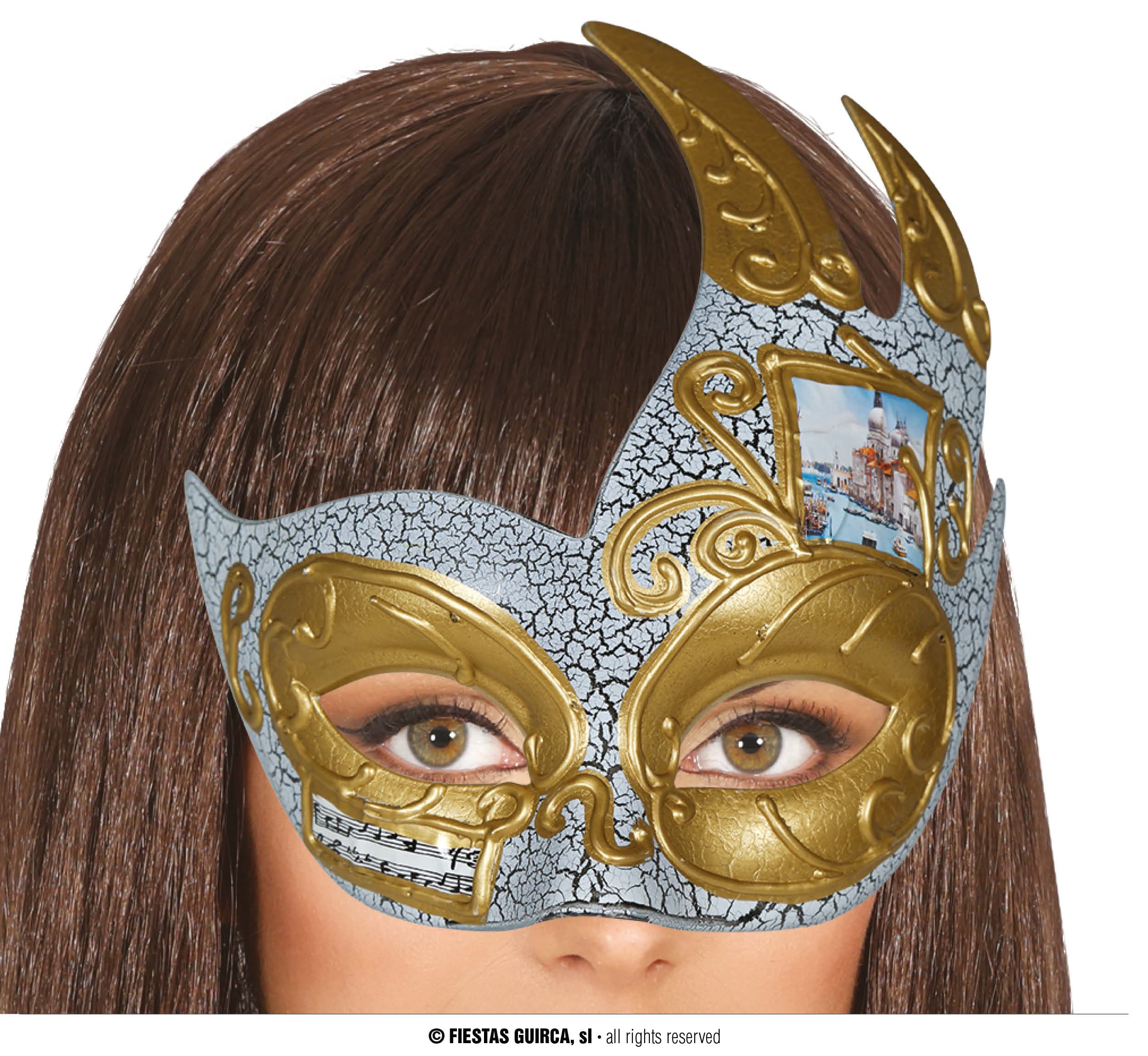 Bemalet venetiansk maske til voksne