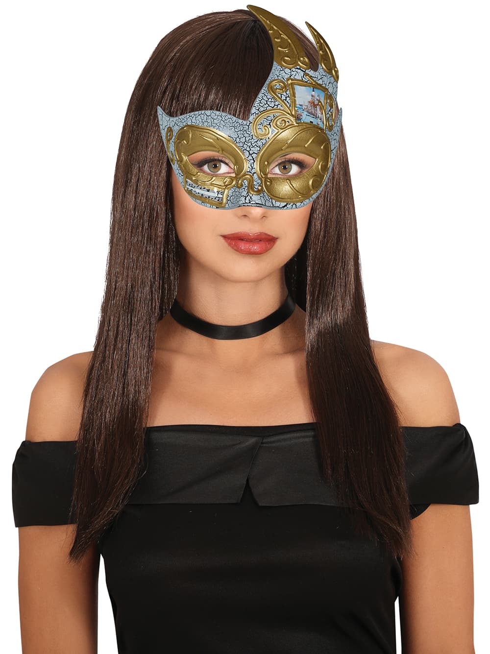 Bemalet venetiansk maske til voksne
