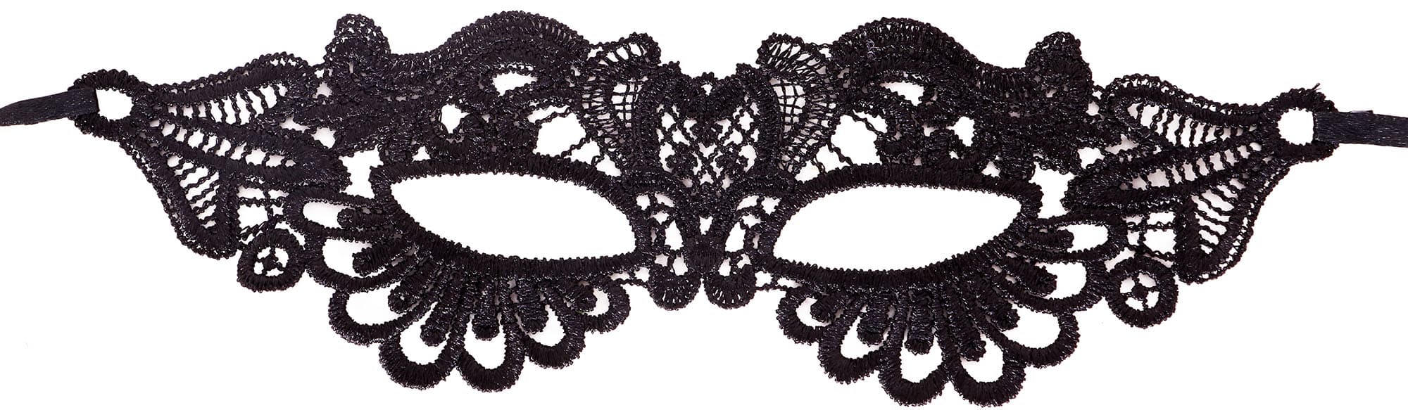 Sort blondemaske, ca. 21,4 cm
