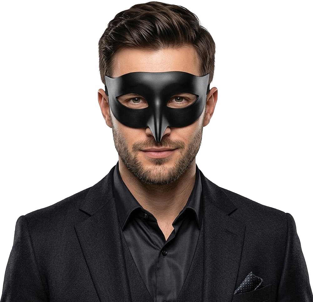 PVC-maske, sort