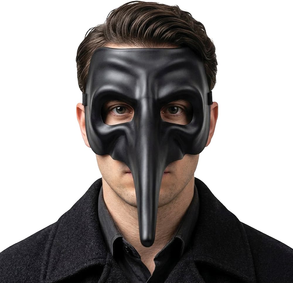 Venetiansk maske, sort
