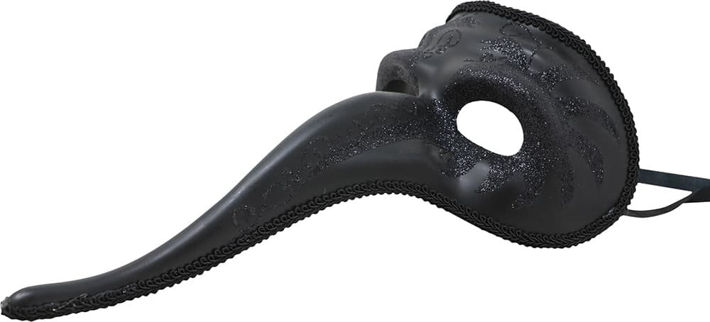 Venetiansk glimmermaske, sort