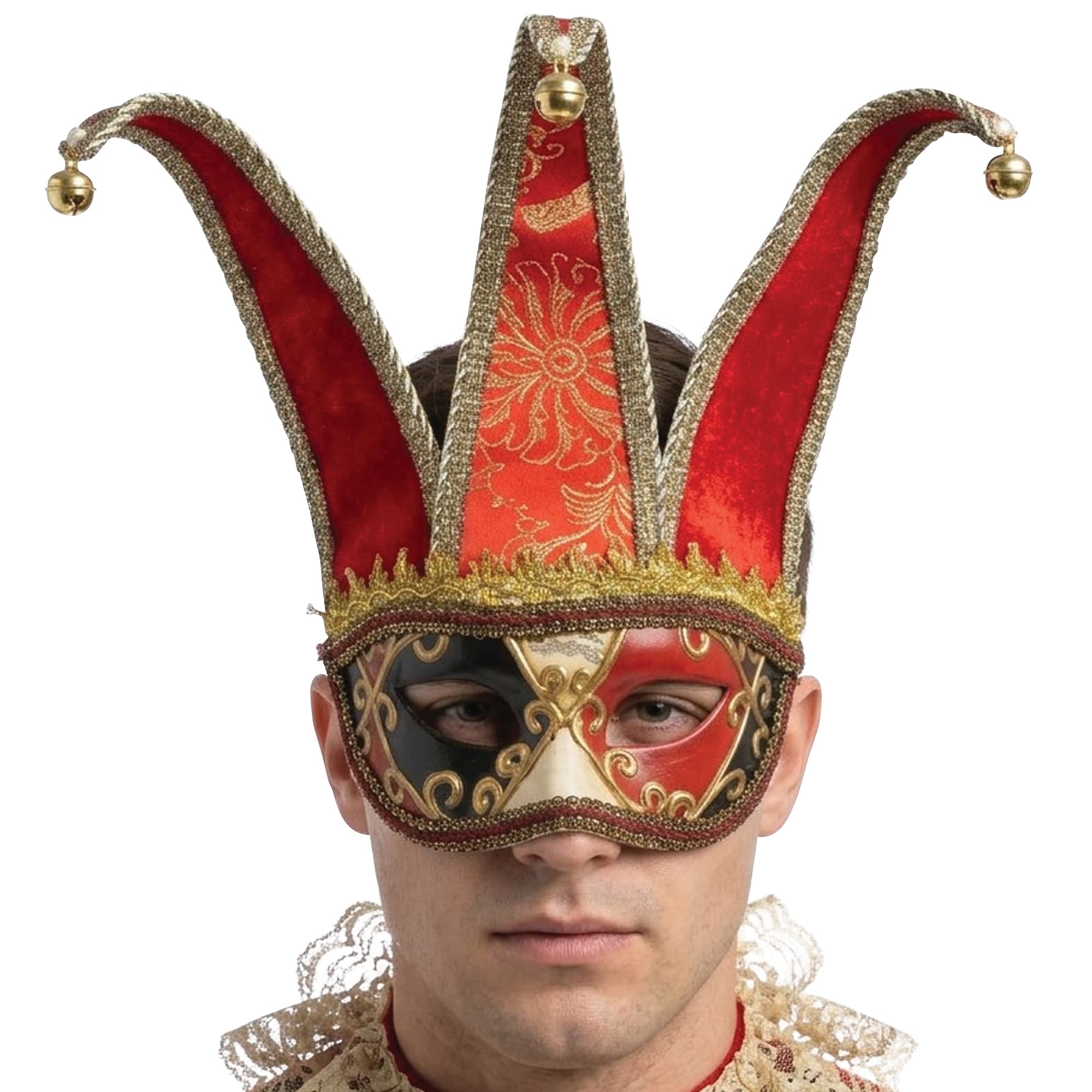 Venetiansk maske, rød