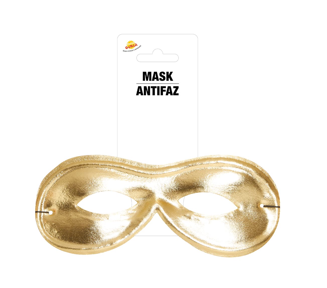 Pierrot-maske i silke, flerfarvet, "Extra"