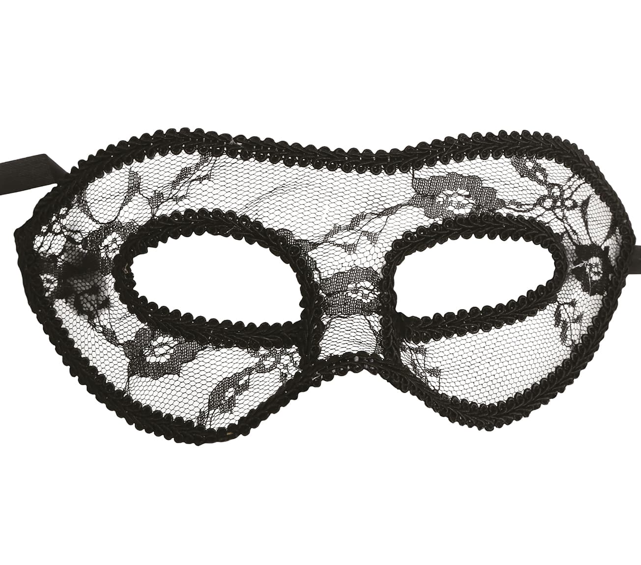 Sort maske, ca. 18,4 cm