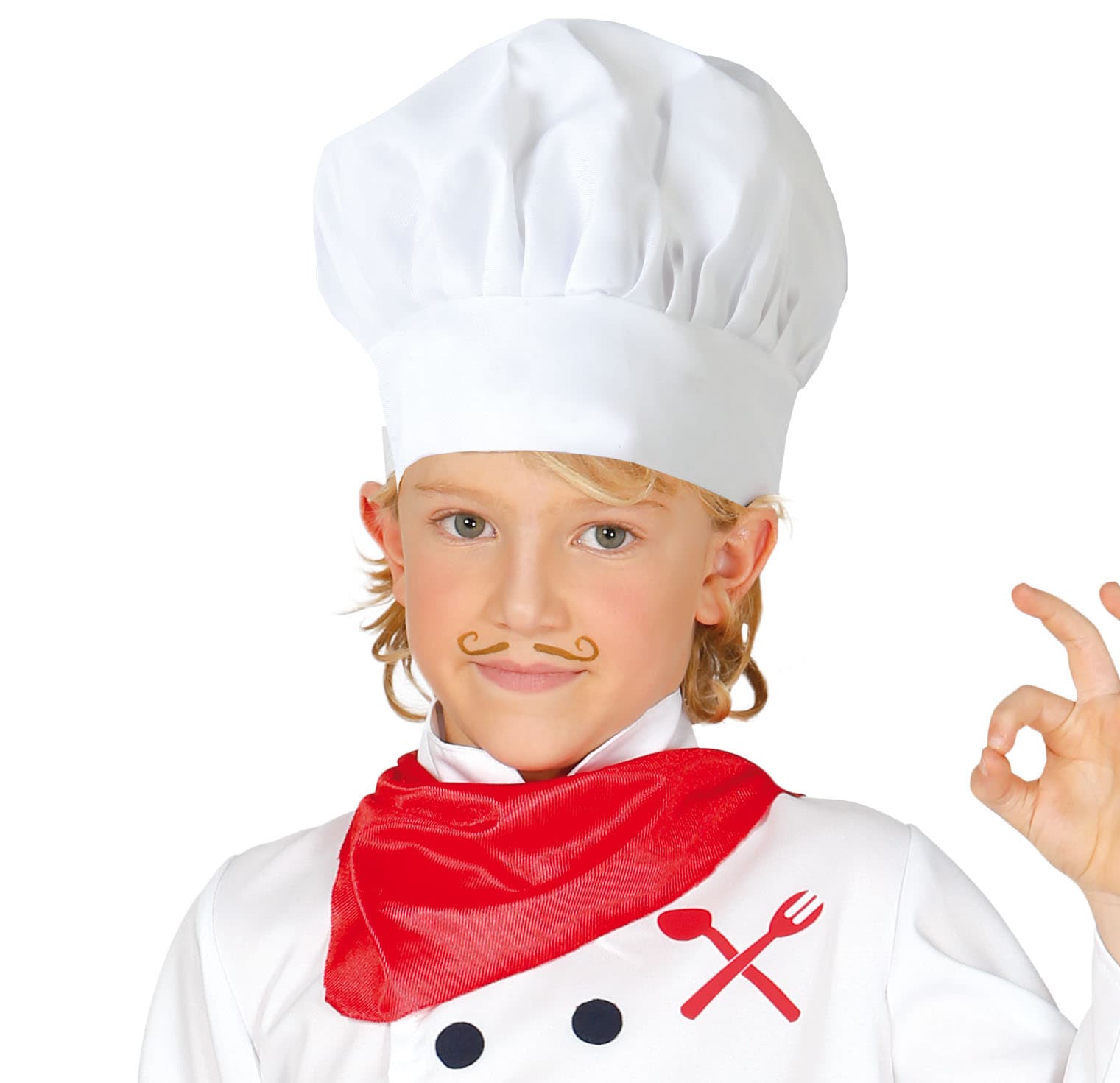 Kokkehue i stof, børnestørrelse