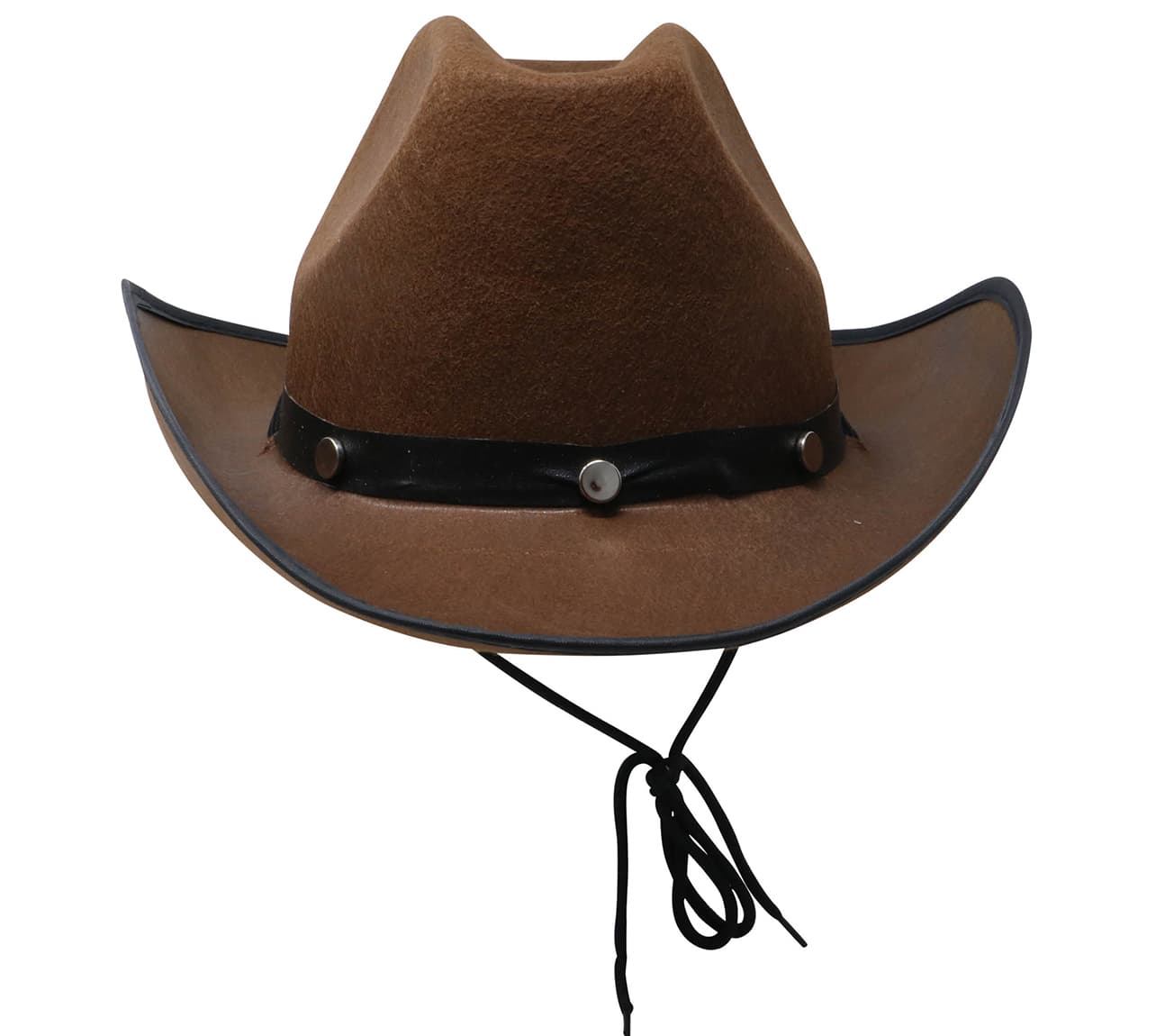 Cowboyhat i filt, brun, ca. 37,2 cm