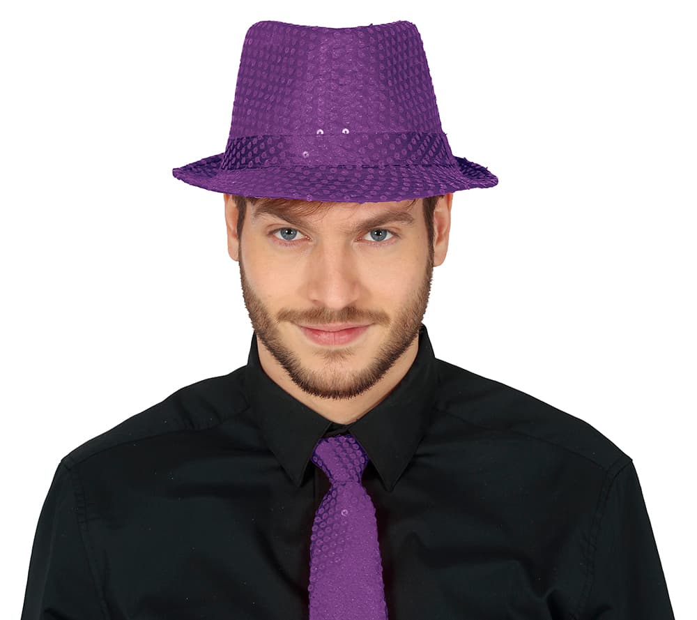 Lilla pailletbesat gangsterhat