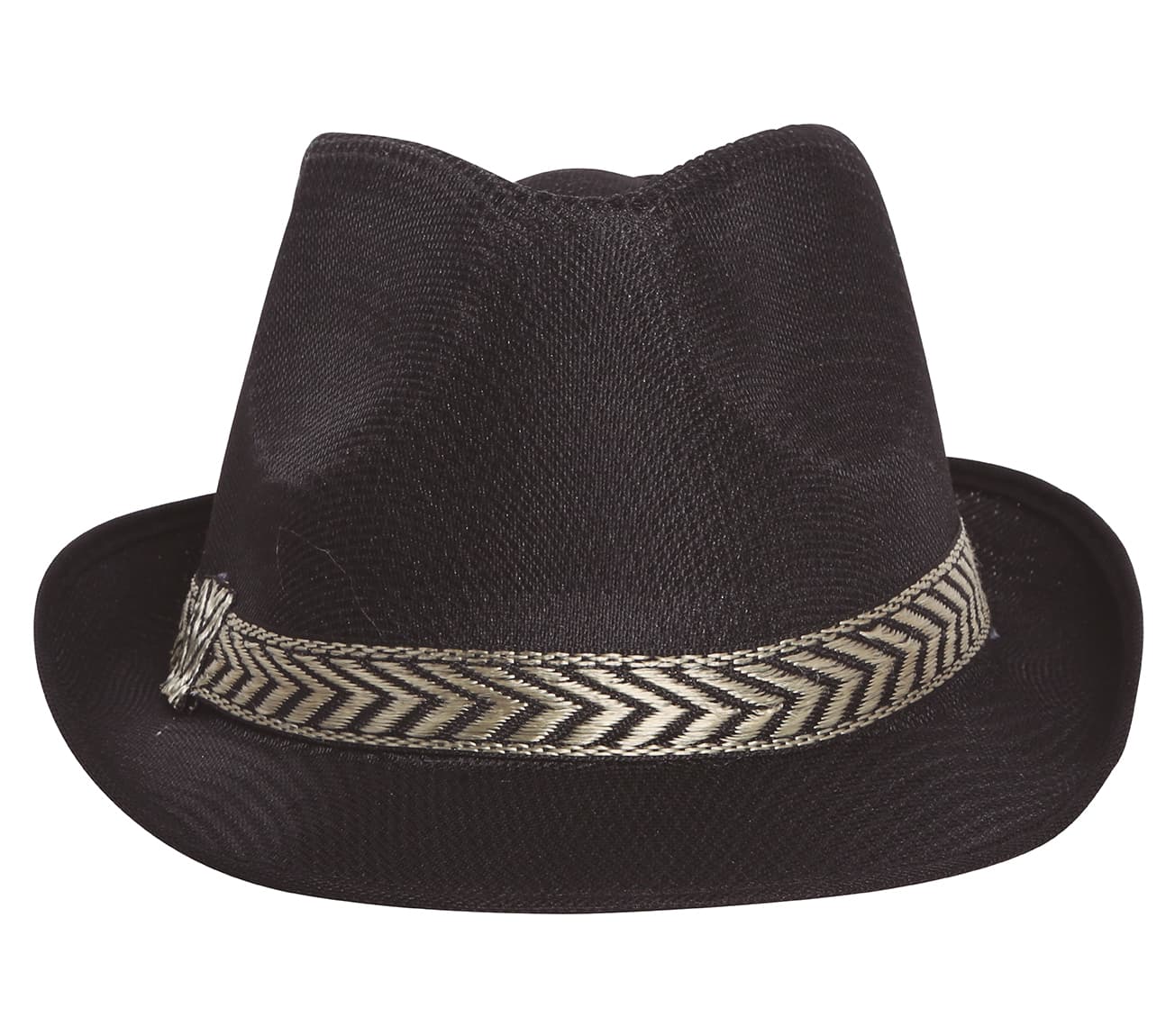 Sort gangsterhat, ca. 38 cm