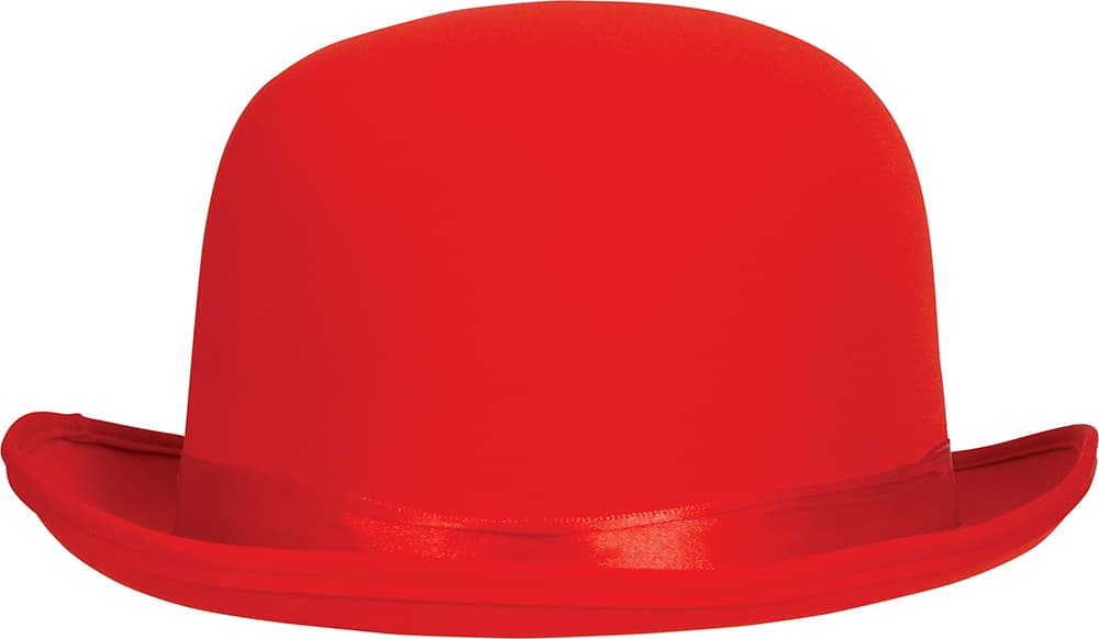 Rød bowlerhat i høj kvalitet