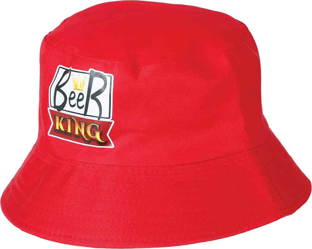 Beer King-hat til voksne, rød