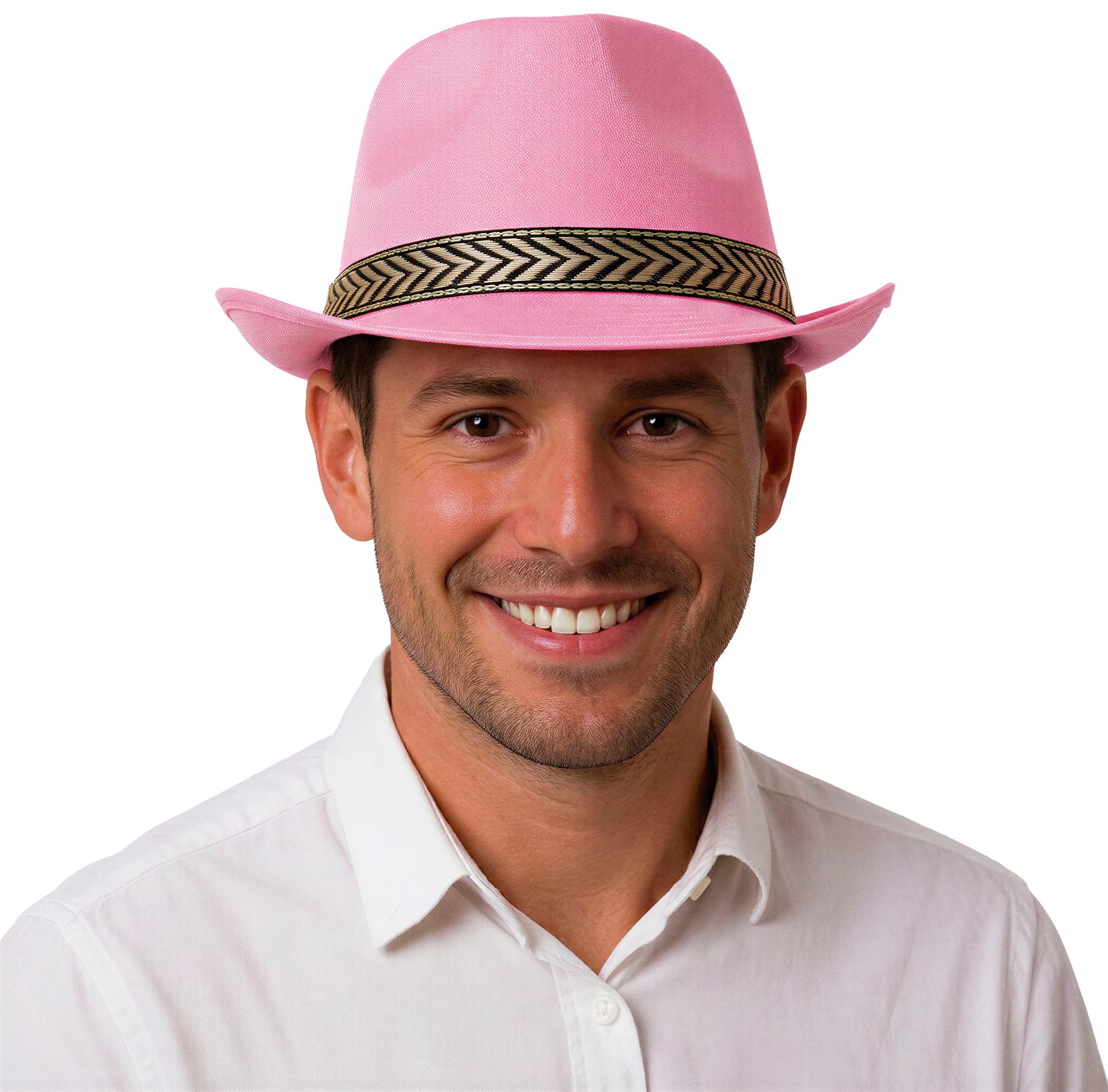 Lyserød gangsterhat