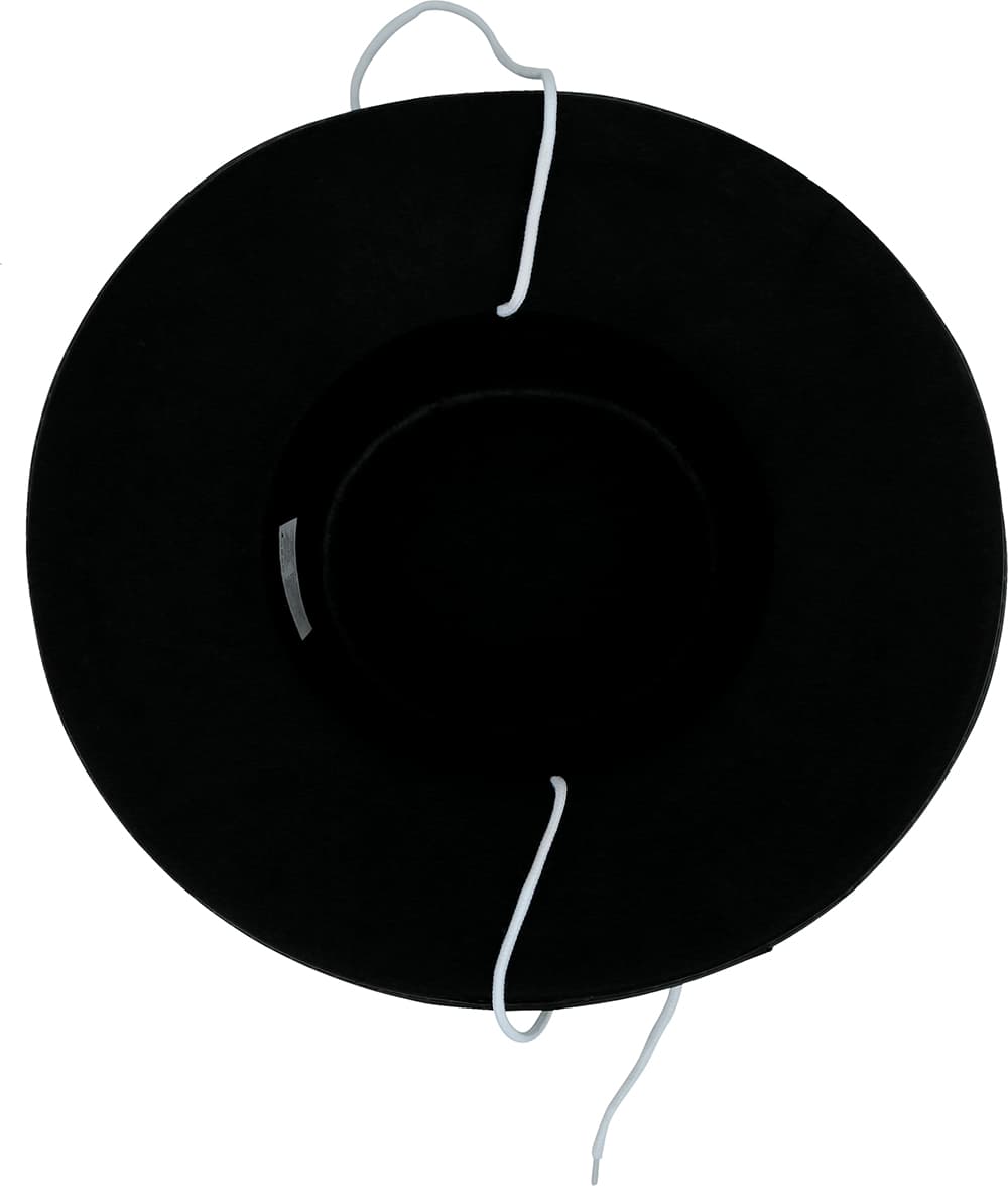Bandithat i filt, sort, ca. 37,9 cm