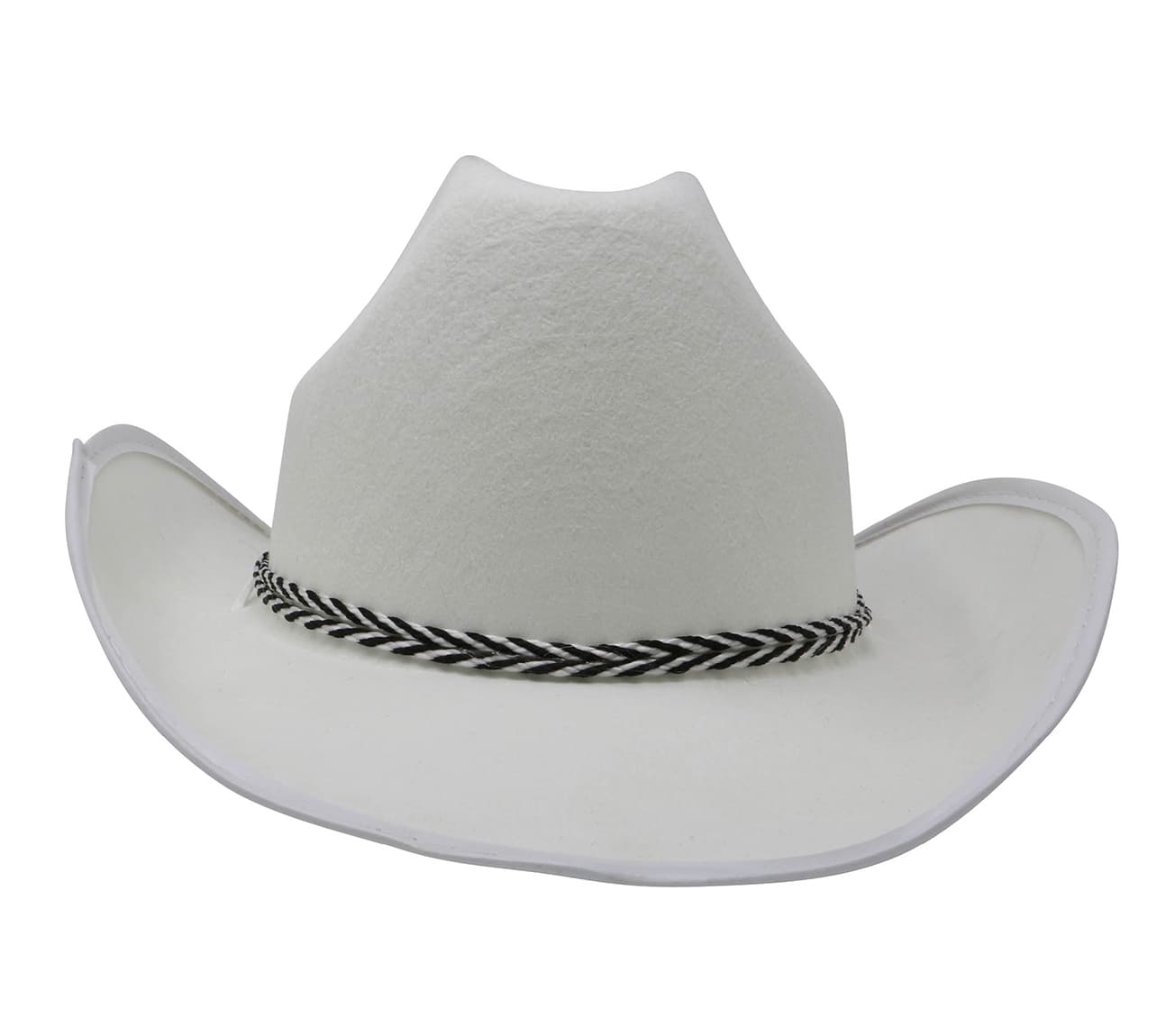Hvid Dallas-hat i filt