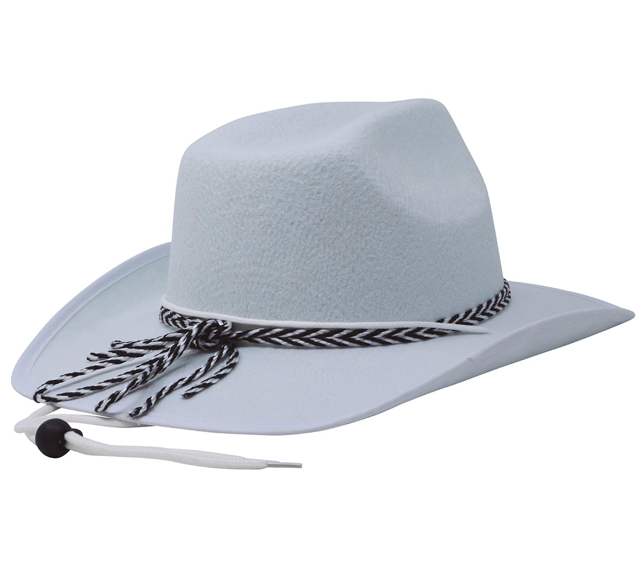 Hvid Dallas-hat i filt