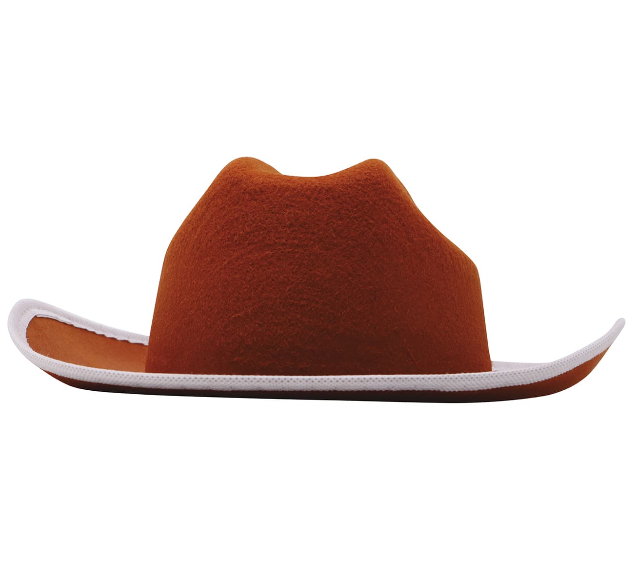 Brun cowboyhat i filt til børn, ca. 31,8 cm