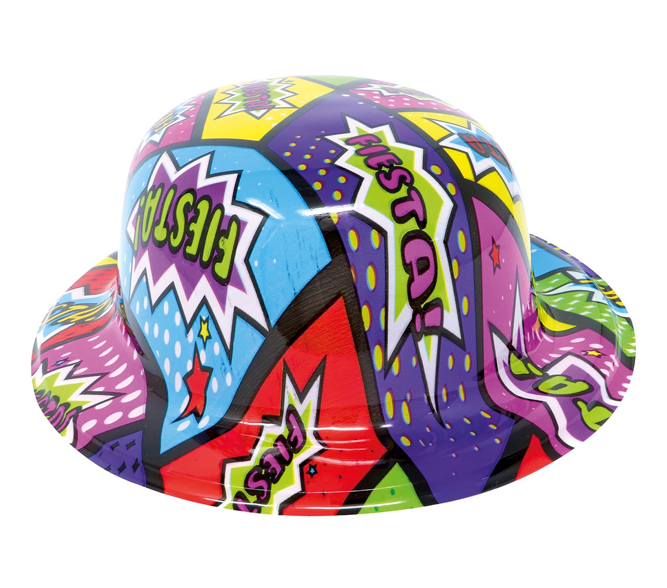 Farvet bowlerhat, PVC