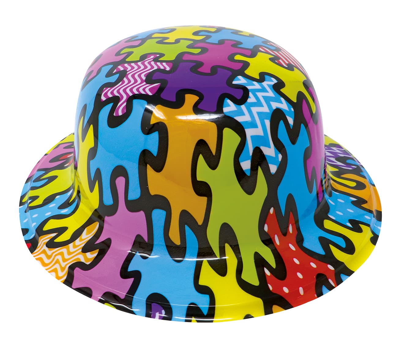 Farvet bowlerhat, PVC