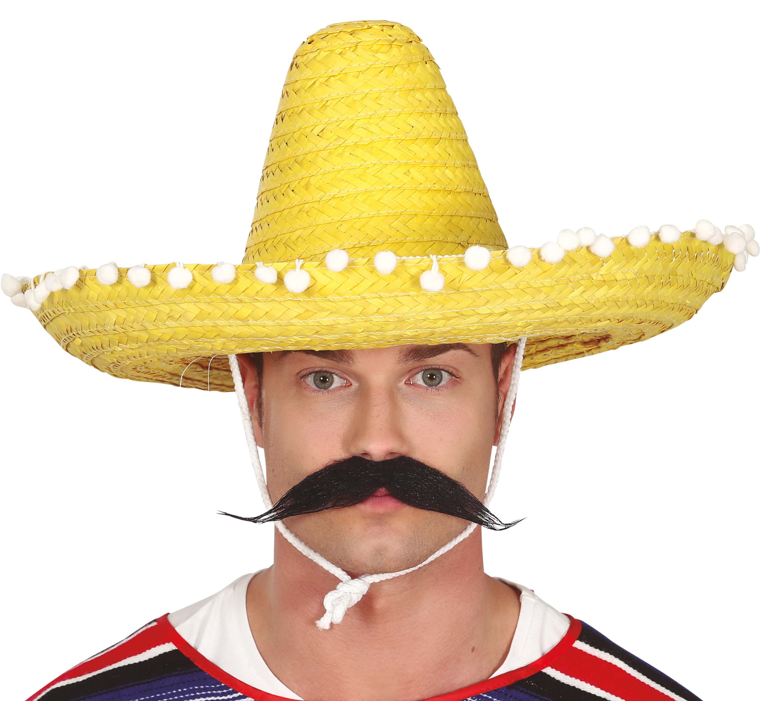 Mexicansk stråhat 50 cm, gul