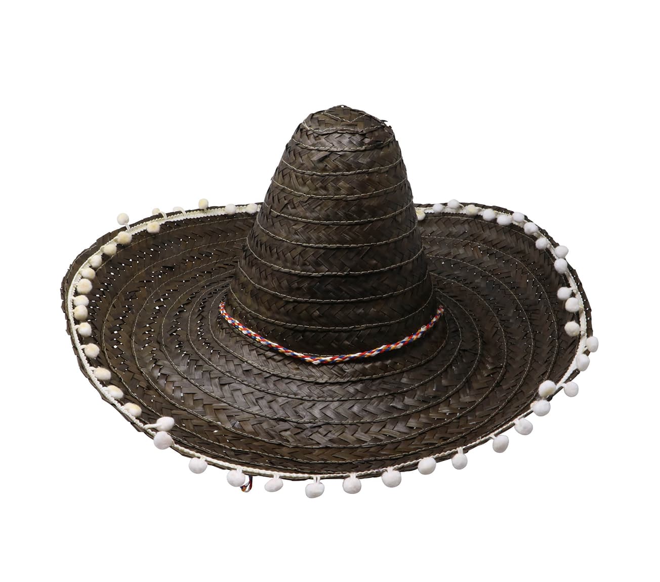 Mexicansk stråhat 50 cm, sort