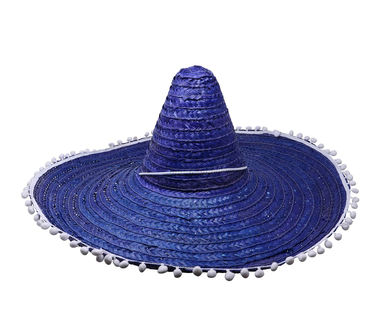 Mexicansk stråhat 60 cm, blå