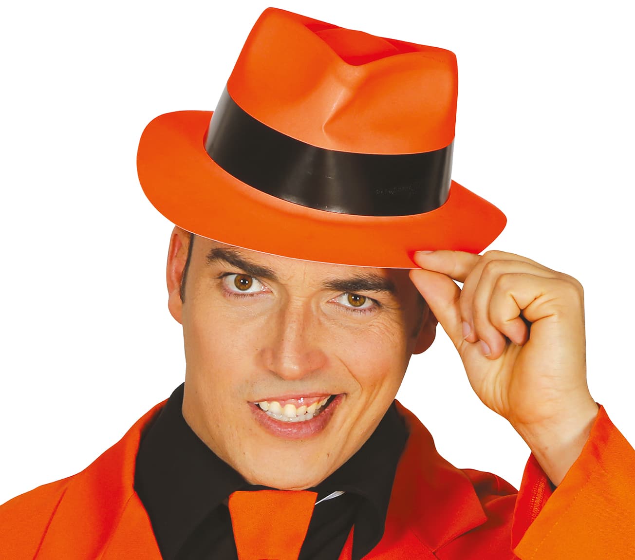Gangsterhat i plastik, assorterede farver, PVC